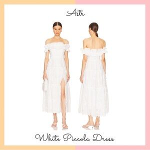 ASTR Strapless White Dress